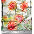 thumbnail image 3 of oneOone Polyester Lycra Fabric Leaves & Flower Panel Decor Fabric Printed BTY 56 Inch Wide, 3 of 3
