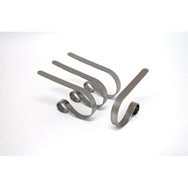 The Original Mantleclip Stocking Holder 4 Pack Pewter Walmart Com Walmart Com