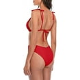thumbnail image 6 of Women's Triangle Bikini Set V Cut Two Piece Swimsuit, 6 of 7
