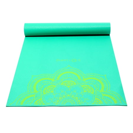 Sol Living Extra Wide and Thick Yoga Mat Best Exercise Mat Thick Yoga Knee Mat for Comfort Fitness Meditation Pilates Workout Mats Ideal for Home Gym 24 x 72 Inches (Green (Best Yoga Mat For Sweaty Hands)