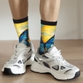 thumbnail image 6 of Fuzoiu Colorful Cloud Butterfly Sunflower Print Athletic Crew Socks for Men & Women,Casual Crew Socks,Above Ankle Crew Socks for Business, Casual, 6 of 6
