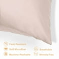 thumbnail image 5 of Unique Bargains Pillow Covers Silky Satin Zipper Pillowcases Set of 2 Light Tan 21" x 27", 5 of 7