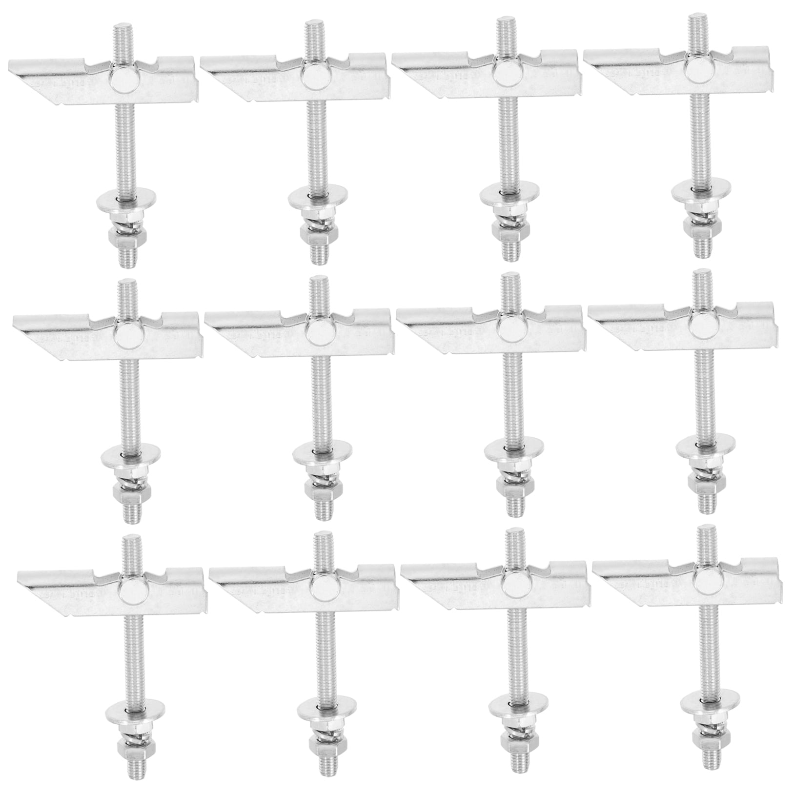 Tineasur 12-Piece Heavy Duty Metal Toggle Bolt Kit for Secure Drywall, Ceiling, Wall Anchoring and Fastening