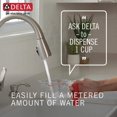 thumbnail image 3 of Delta Faucet 9113TV-DST VoiceIQ Robinet à une Poignée avec Technologie Touch20 à Abaissement, Chrome, 3 of 5