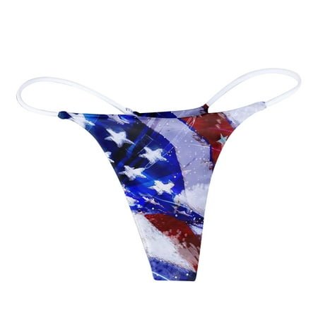 

Womens Underwear Printed Panties Women s T Back Underpants Comfort Soft Low Rise Seamless Underwear for Women