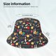 thumbnail image 3 of Balery Christmas Holiday Bowling Sombreros para el sol para hombre y mujer, sombrero de pescador con UPF 50+, 3 of 6