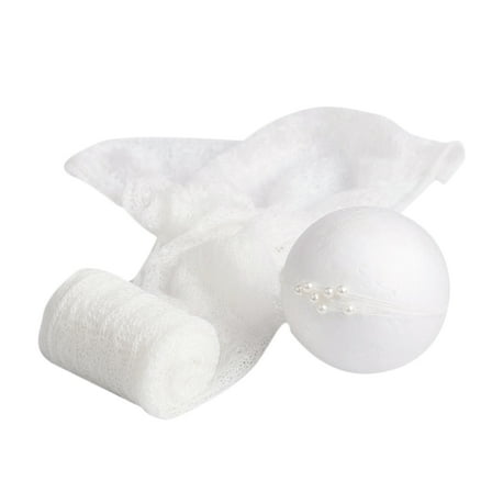 OUNONA  Newborn Photography Props Mohair Wrap Set Baby Headdress Shoot