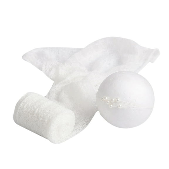 OUNONA  Newborn Photography Props Mohair Wrap Set Baby Headdress Shoot