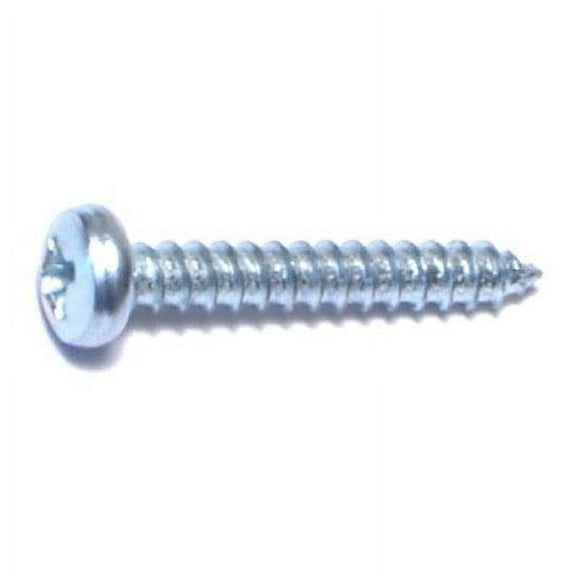 #4 x 3/4" Zinc Phillips Pan Head Sheet Metal Screws SMSPS-103 (100 pcs)