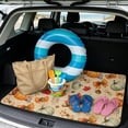 thumbnail image 2 of Qpednta Fall Pumpkin Trunk Mat 29"x39" All Weather Cargo Liner for SUV, Durable Polyester Carpet Non-Slip Backing Machine Washable Universal Rear Cargo Protection Fits Sedan Truck, 2 of 6