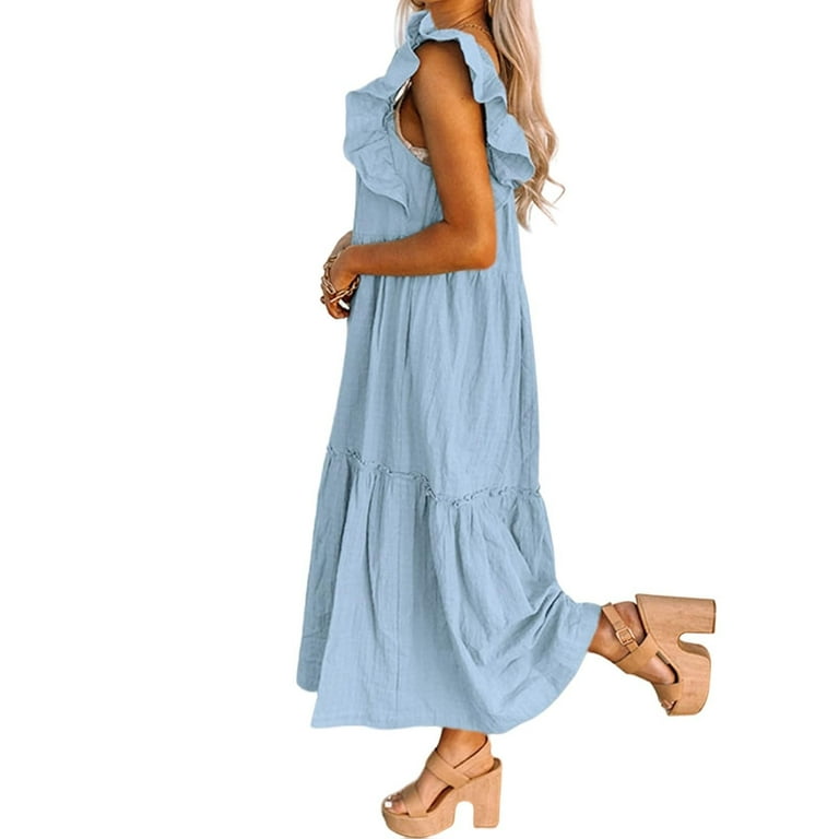 Flowy Long Boho Maxi Linen Skirt 4959 Flowy Long Boho Maxi Linen Skirt 4959