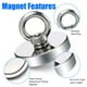 thumbnail image 3 of Imanes de neodimio súper fuertes N52 Iman Ima Magneat de pesca magnética con perno de agujero avellanado para pesca magnética de salvamento, 3 of 4
