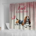 thumbnail image 4 of Every Fart is Love Note Basset Hound Guilty Face Happy Valentine's Shower Curtain Bassets Dog Breed Lovers Gifts Idea Waterproof Bathroom Bathtub Curtain - 01016, 4 of 5
