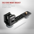thumbnail image 3 of FlyFlise Universal Aluminium Alloy Gimbal Extention Bar Bracket Adapter with 4 Cold Shoe Mount 1/4, 3 of 8