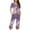 Pink#1, variant on Tnhcen Women's Floral Print Henley Sleepwear Set - Button-Up Top Capri Pants with Side Pockets Stretchy Polyester-Spandex Loungewear (S-3XL)