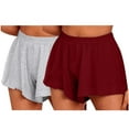 thumbnail image 1 of FNFYFH Clearance Womens Workout Loose Fit Solid Color Summer Running Shorts Quick Dry Training Shorts，Red, 1 of 6