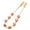 Orange, variant on Happydeer Meridian Dredging Muscle Relaxation Body Massage Roller 8 Balls Ergonomic Handle Roller Type Back Strap Massager Health Beauty