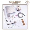 thumbnail image 3 of Boyel Living 10 in Shower System Wall Mount 3-Functions Square Shower Faucet Set with Handheld Spray,Brushed Nickel, 3 of 10