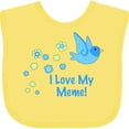 thumbnail image 3 of Inktastic I Love My Meme Boys Baby Bib, 3 of 4