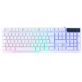 thumbnail image 1 of Teclado Orzly RX-250 Blanco RGB Cableado Gaming, 1 of 2