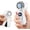 White, variant on Clip- Portable Fan with Ice Cooling, 5 Speeds Rechargeable Handheld Mini Fan with LED Display, 180? Portable Turbo Fan for , Eye Lash, Travel, Concert, Beach, Gifts for Women (White)