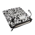 thumbnail image 3 of HELLHERO Retro Bible Case Bag with Washable Handle Polyester Carrying Book Case Book Protection for Friend Bible Mother 11.42 x 8.66 Inch 1pcs, Black-and-white Chippy Texture, 3 of 8