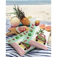 thumbnail image 3 of Pack of 2 Outdoor Pillow Covers, Watermelon Truck Palm Tree Board Waterproof Square Throw Pillowcase Cushion Decorative Pillow Covers for Couch Patio Tent, 18x18 in, 3 of 6