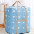 thumbnail image 2 of Clothes Storage Bags Large Closet Container Portable Foldable Storage Box with Zipper Handles and Lids for Blanket Comforter Quilt Clothes Living Room Sheet, 120L, E-Light Blue, 2 of 7