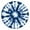 Blue White Tie, variant on Blue White Tie Dye Mandala Pattern Round Fitted Tablecloth with Elastic Edge,Dining Table Cover Waterproof,Outdoor Round Tablecloth for Camping,Dining,Indoor and Outdoor