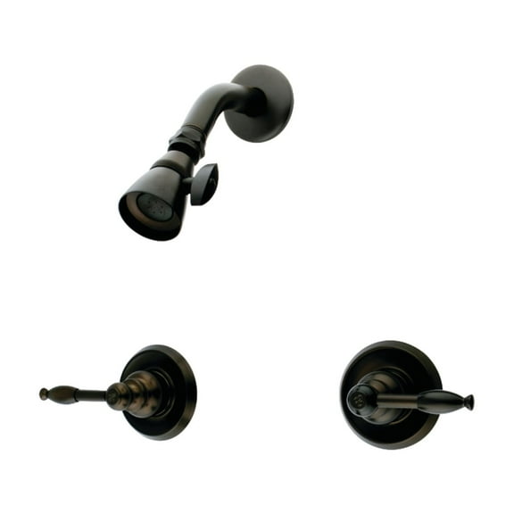Kingston Brass KB245KLSO Knight Double-Handle Shower Faucet, Oil Rubbed Bronze