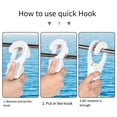 thumbnail image 3 of Rail Mount Boat Fender Hanger Hook Quick Release Clip Professional Versatile Adjuster Clip Line Clip, 3 of 4