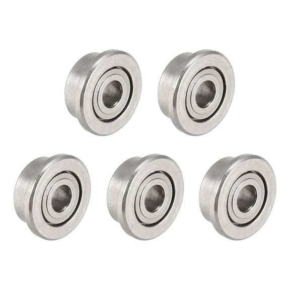 F681XZZ Flange Ball Bearing 1.5mmx4mmx2mm Metal Shielded (GCr15) Chrome Steel Bearings 5pcs