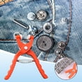 thumbnail image 3 of Snaps for Fabric Snap Button Kit Craftsmanship DIY Sewing Snaps Metal Snaps Buttons Pliers Press Tool Kit Snaps for Sewing Snap Tool Kit for Fabric with 150 Buckles, 3 of 7