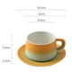 thumbnail image 3 of Taza de café de cerámica con platillo, bonita y creativa taza para la oficina y el hogar, 190 ml para café con leche, té y leche., 3 of 5