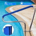 thumbnail image 2 of KTENME Pool Rail 48"x36" Swimming Pool Stair Rail 250LBS Load Capacity 304 Stainless Steel Rustproof Pool Handrail for Inground Pool with Blue Grip Cover, 2 of 8
