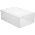 thumbnail image 3 of White Plastic Storage Box in Drawer Style for Underwear Socks and Bras with Large Capacity, 3 of 6