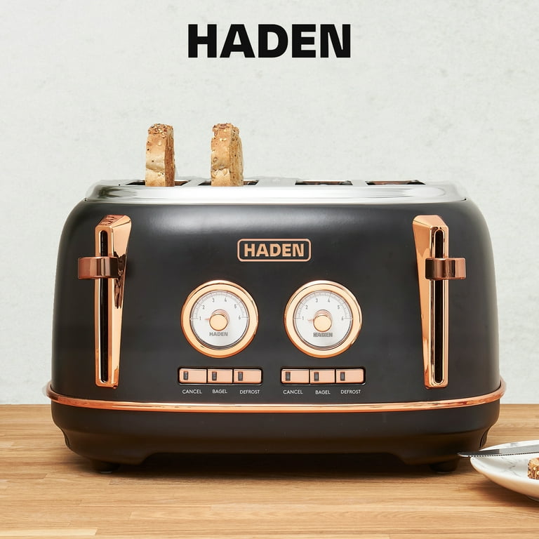 Free Shipping! Haden Dorset 4-Slice Wide Slot Stainless Steel