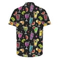 thumbnail image 4 of UVEASISHA Mens Hawaiian Shirts Funny Short Sleeve Button Down Shirt Summer Fashion Print Beach Party Tops Big and Tall Regular Fit Bowling Shirts Summer Sales Multicolor 5XL, 4 of 5