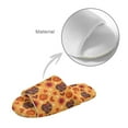 thumbnail image 4 of POLERO Thanksgiving Turkey Pumpkin Print Indoor House Slipper for Women Open Toe Slide Lightweight Material Bedroom Shoes for Winter, Size 10.5-11.5, 4 of 7