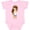 AD-Pink, variant on Inktastic Cute Girl, Brown Hair, Painter, Paint Artist Girls Baby Bodysuit