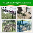 thumbnail image 3 of Dog Playpen Outdoor 32 Piece Panels Heavy Duty Dog Fence 47" Height Anti-Rust with Doors Portable for RV Camping Yard, Total 71FT, 406 Sq.ft, Snowy Black, 3 of 9