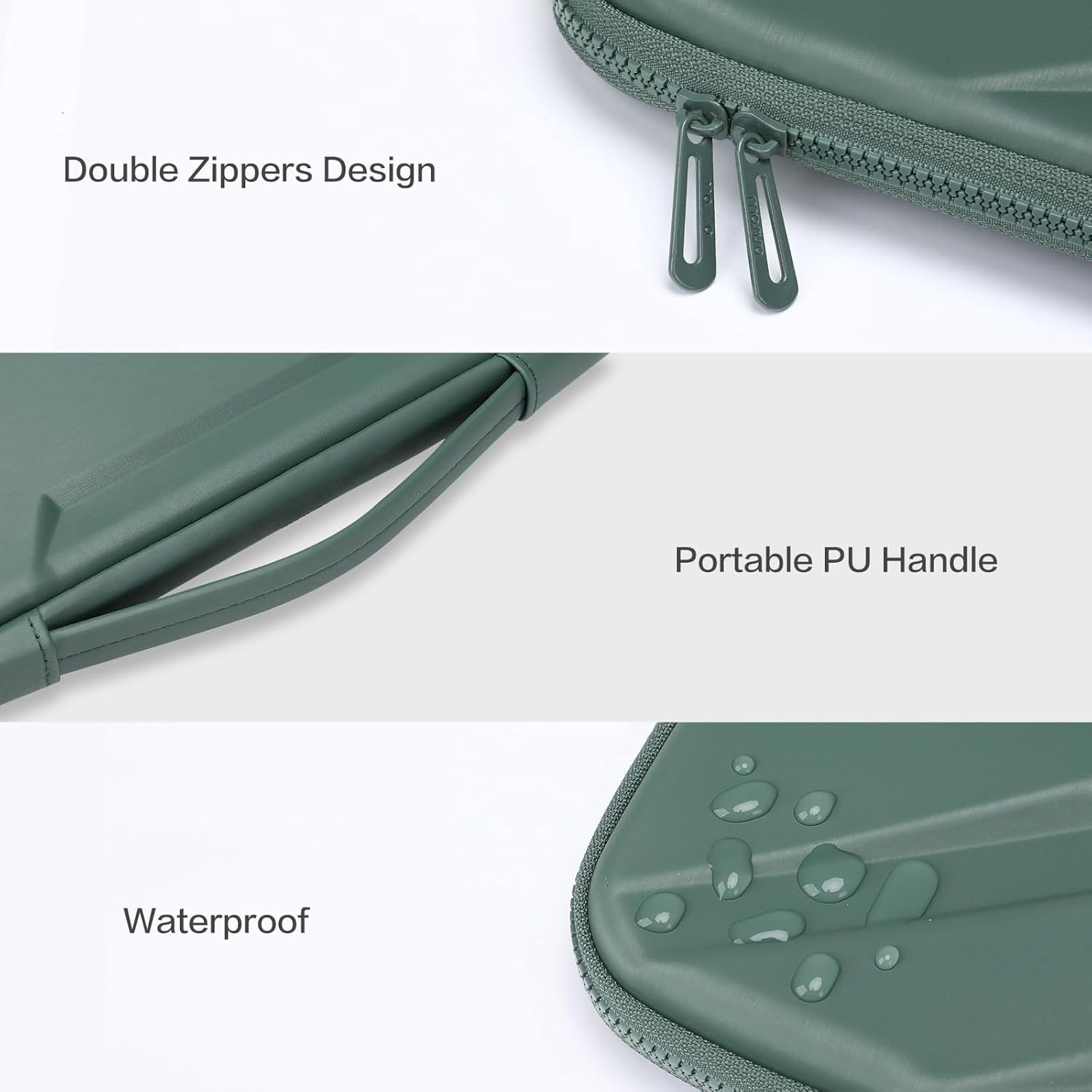 MOSISO 15-16 inch Laptop Hard Case, 15.6 inch Waterproof Shockproof Computer Bag Compatible with MacBook HP Dell,Artistic Geometric EVA Carrying Sleeve Laptop Case Hard Shell with Handle