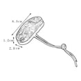 thumbnail image 3 of Applicable to 50pcs 12/24v Oval Truck Side Led Indicator Light Red, 3 of 3