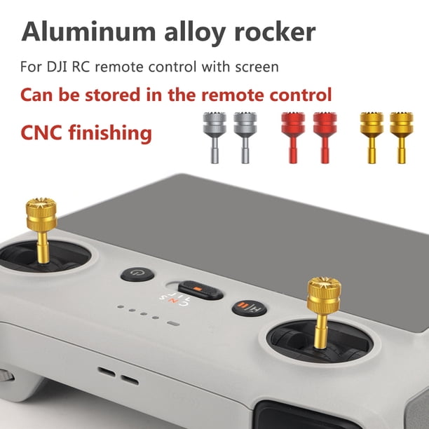 Par De Palancas De Aleación De Aluminio Para Mini 3 Pro RC, Antideslizantes, Ligeras (2g), Ergonómicas, Compatibles Con Mando Original