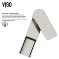 thumbnail image 3 of VIGO Amada Single Handle Single-Hole Bathroom Vessel Faucet in Brushed Nickel, 3 of 11