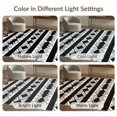 thumbnail image 7 of ODIKA 9'x12' Washable Area Rug Under Contrasting Door Wide Stripe Layering Doormat Front Underlay for Master Suite, California King, Bed, Non-Shedding, Easy Care, 7 of 7