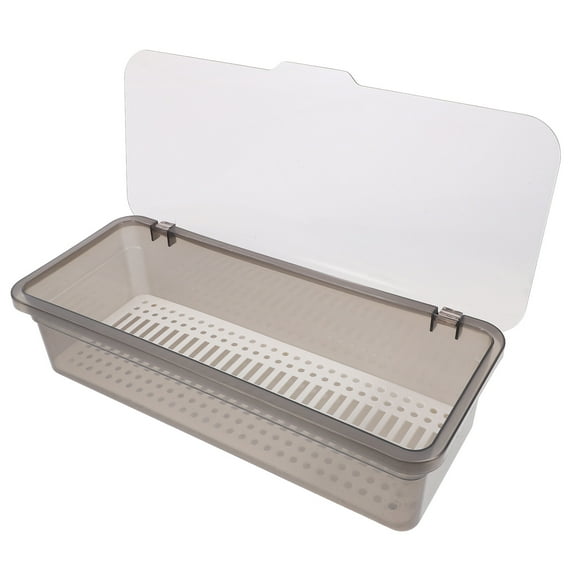 Silverware Tray with Lid Covered Utensil Chopstick Storage Box