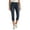Black, variant on Women's High Waisted Ripped Skinny Jeans Stretchy Denim with Pockets Cropped