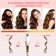 thumbnail image 4 of Automatic Curling Iron, Jungle Wave Professional Hair Curler with Large Rotating Barrel for Hair Styling, Pink, 4 of 9
