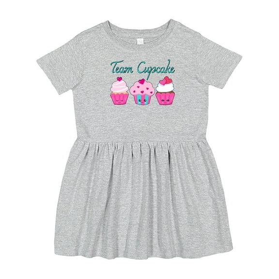 Inktastic Team Cupcake Happy Cupcakes Girls Toddler Dress